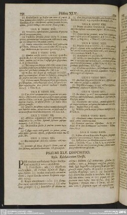 Psalmi XLV. Dispositio. Rosa. Epithalamium Christi