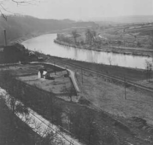 Schleusenbaufeld der Doppelschleuse Marbach/Neckar