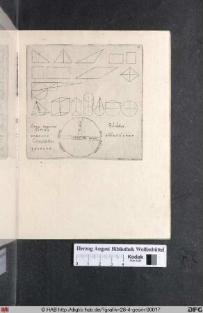 Darstellung und Konstruktion geometrischer Körper.