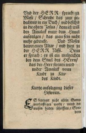 Kurtze ausslegung dieser Historien.