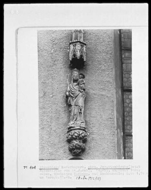 Madonna auf Laubkonsole