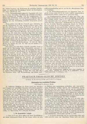 Praktisch-theologische Sektion