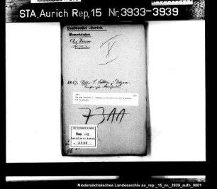Die dem Schiffer L. Lübbers in Ditzum erteilte Erlaubnis zum Kramhandel