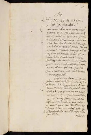 De Honorum Gradibus Consequendis.