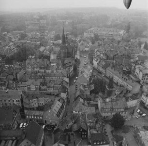 Altstadt von Weimar : Blickrichtung Osten zum Stadtschloss