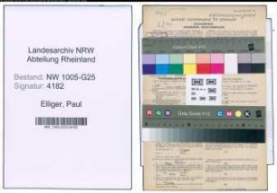 Entnazifizierung Paul Elliger , geb. 14.06.1894 (Kaufmann)