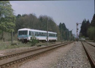 Altshausen Dieseltriebwagen 628 320 E3485 SIG-Aulendorf Ausfahrsignale Arbeitsrotte