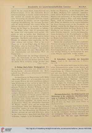 [Rezension von: H. Schweitzer, Geschichte der deutschen Kunst]