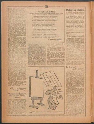 Ernesto Morales : (En ocasión del recient enlace de nuestro distinguido colaborador, señor Ernesto Morales, el señor D. Novillo Quiroga le dedicó el siguiente soneto)