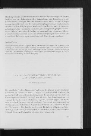 Der Friedhof Nienstedten und seine "Historischen" Gräber