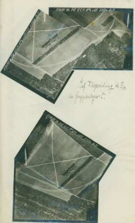 4 Fotos des Geländes nordwestlich von La Malmaison (Luftbilder)