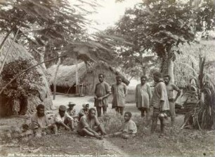 "The Boats Crew. Mission Station, Havannah Harbour."