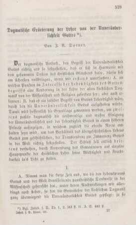 579-660 Dogmatische Erörterung der Lehre von der Unveränderlichkeit Gottes