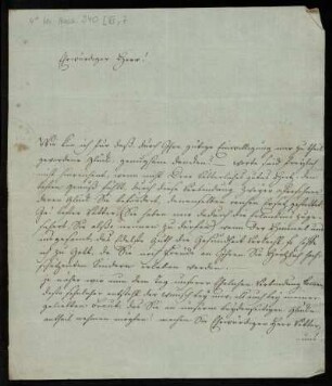 Brief von Wilhelm Boettner an Wilhelm Wille
