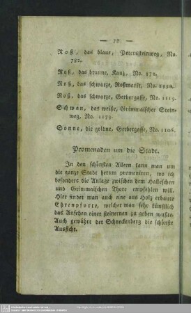 Promenaden um die Stadt