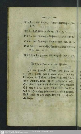 Promenaden um die Stadt