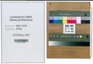 Entnazifizierung Karl Grimberg , geb. 01.01.1914 (Schlosser)