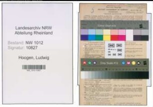 Entnazifizierung Ludwig Hoogen , geb. 25.08.1883 (Post-betriebswart)