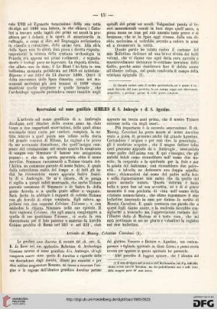 3: Osservazioni sul nome gentilizio Aurelius di S. Ambrogio e di S. Agostino