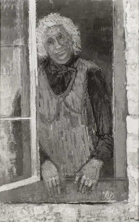 Alte am Fenster