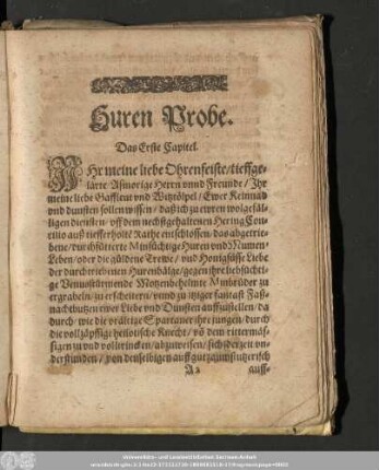 Huren Probe.
