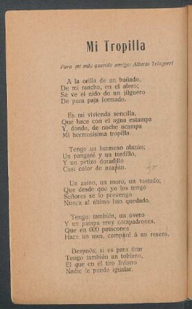 Mi tropilla : Para mi más querido amigo: Alberto Telagorri