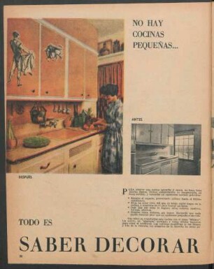 No hay cocinas pequeña... Todo es saber decorar