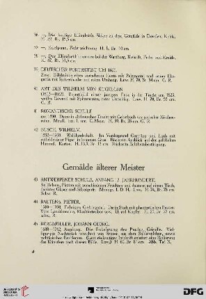 Gemälde älterer Meister (Nr. 43-91)