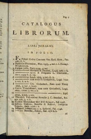 Catalogus Librorum