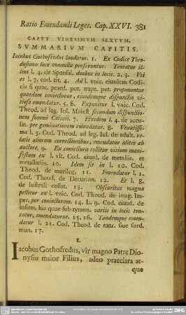 Caput Vigesimum Sextum