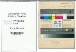 Entnazifizierung Gerhard Kock , geb. 04.05.1881 (Kassenleiter)