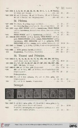 St. Thomé und Principe (Nr. 495-500)