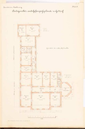 Amtsgericht, Gettorf: Grundriss 1.OG 1:100