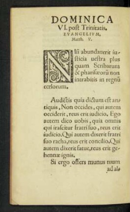 Dominica VI. post Trinitatis.