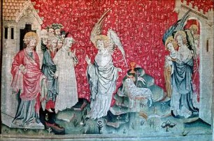 Apokalypse von Angers — Offenbarung 14, 9-12, Der dritte Engel und das Lamm