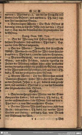 Evang. Dom. VIII. Trin.