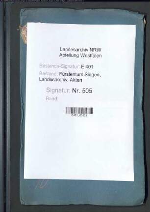 Kirchen- und Schulwesen sowie Schulmeister im katholischen Landesteil des Fürstentums Nassau-Siegen