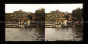 Ort Anadolu Kavagi mit Burgruine Yoros, Bosporus