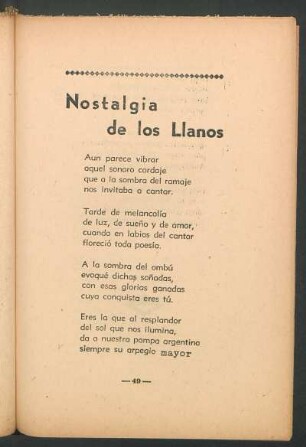 Nostalgía de los Llanos