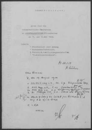 Ödenwaldstetten-Pfronstetten: Pfarrbericht 1949