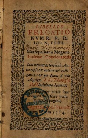 Libellus precationum