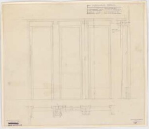 Haus des Rundfunks, Berlin-Charlottenburg: Sitzungssaal, Detail der Fensterwand 1:20