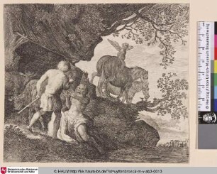 [Merkur bestraft Battus für seinen Verrat; Mercury punishes Battus for his Indiscretion]