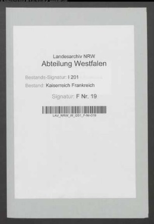Korrespondenz des Domänendirektors Febrotte/Febvotte.