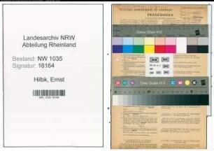 Entnazifizierung Ernst Hilbk , geb. 08.05.1903 (Kaufmann)