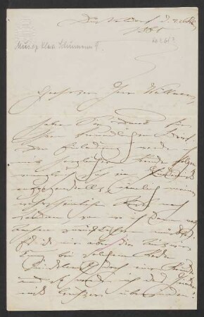 Brief an Franz Wüllner : 22.02.1861