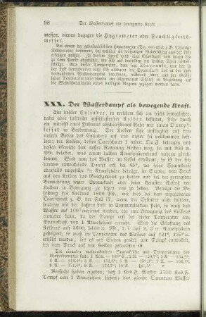 XXX. Der Wasserdampf als bewegende Kraft