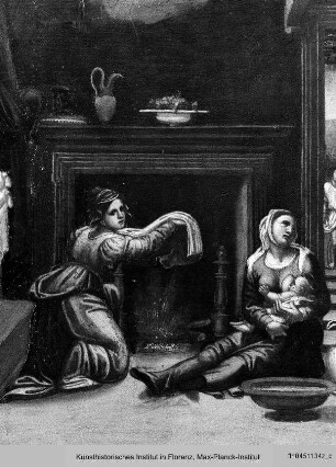 Marienkrönung : Geburt Marias und Darbringung Marias im Tempel