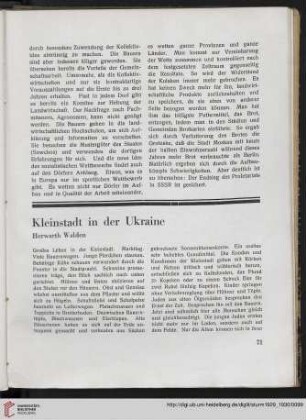 Kleinstadt in der Ukraine