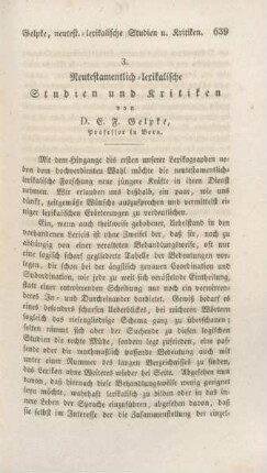 639-670 Neutestamentlich-lexikalische Studien und Kritiken